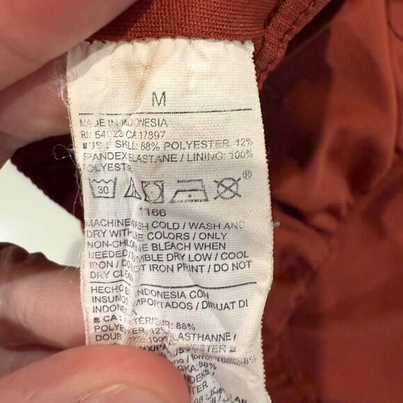 Old Navy Active Running Shorts Womens Medium RustOrange Stretch Athletic Workout - Picture 7 of 7